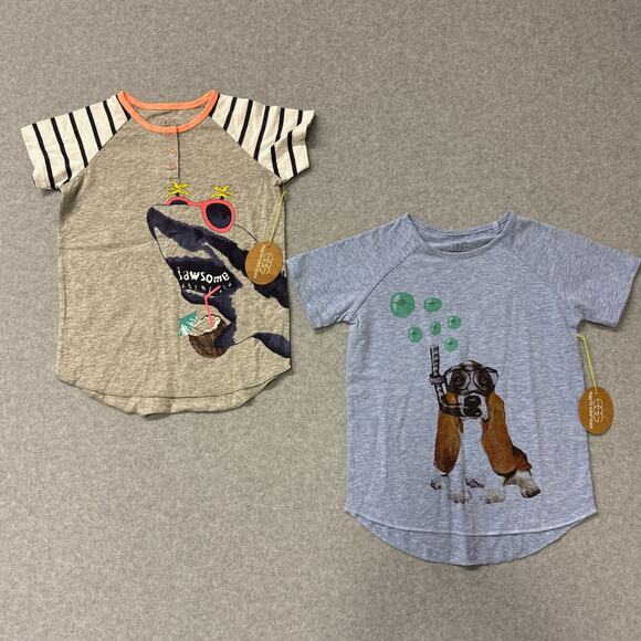 Egg by Susan Lazar 3 Piece Casual T-Shirts & Pants Lot Boy's Size 4 / 5 NWT - Picture 2 of 8